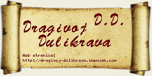 Dragivoj Dulikrava vizit kartica